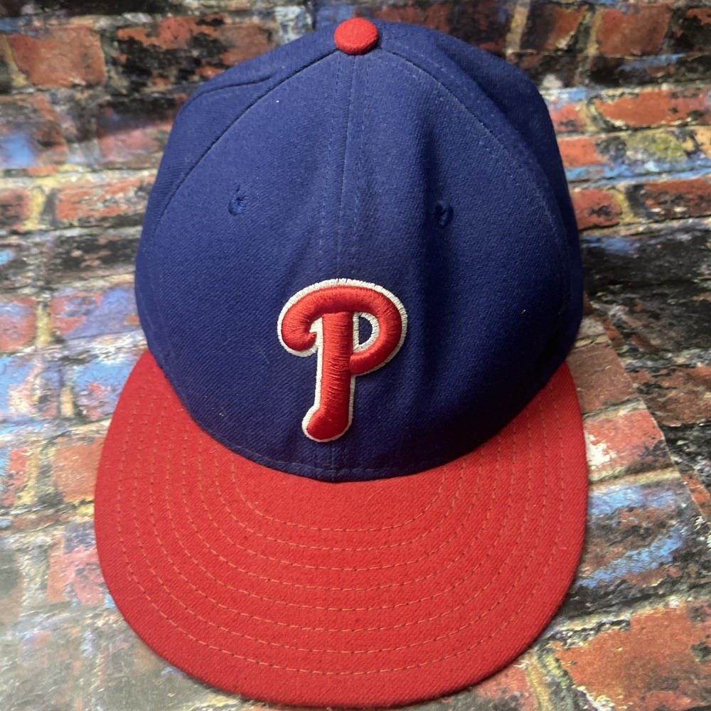 New Era Philadelphia Phillies Unisex Adult Game Cap - Red And Blue 7 1/4